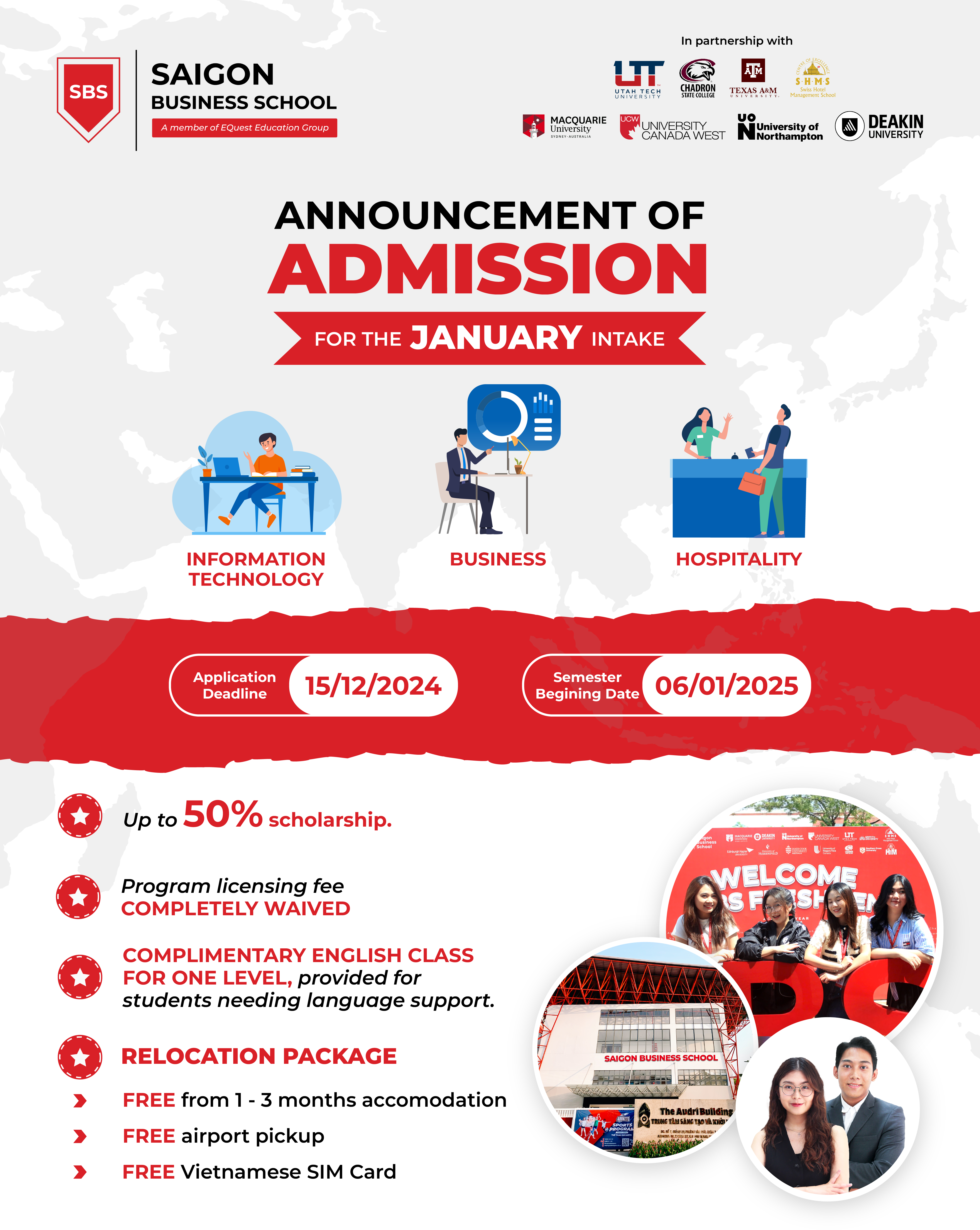 January 2025 Intake Admissions